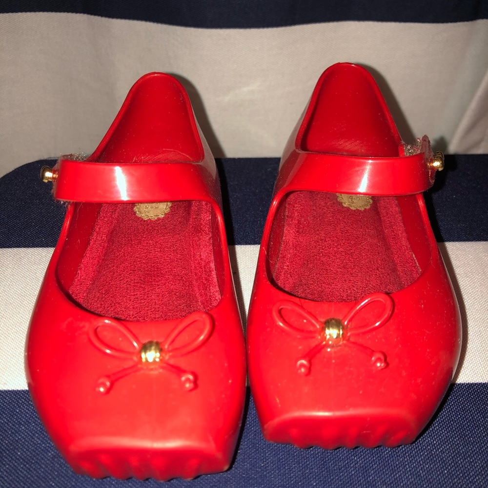 Mini Melissa Red ballet flats